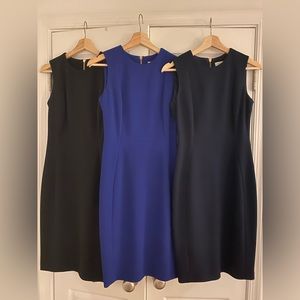 Bright blue Calvin Klein size 2 professional sheath dress